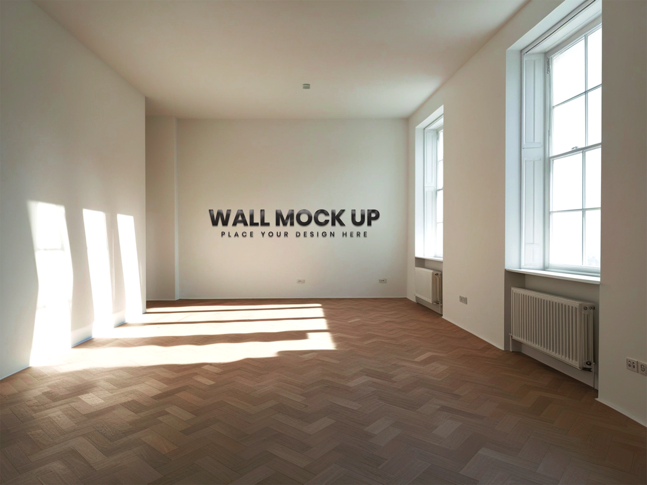 Realistic 3D Wall Mockup for Interior and Graphic Design Projects psd