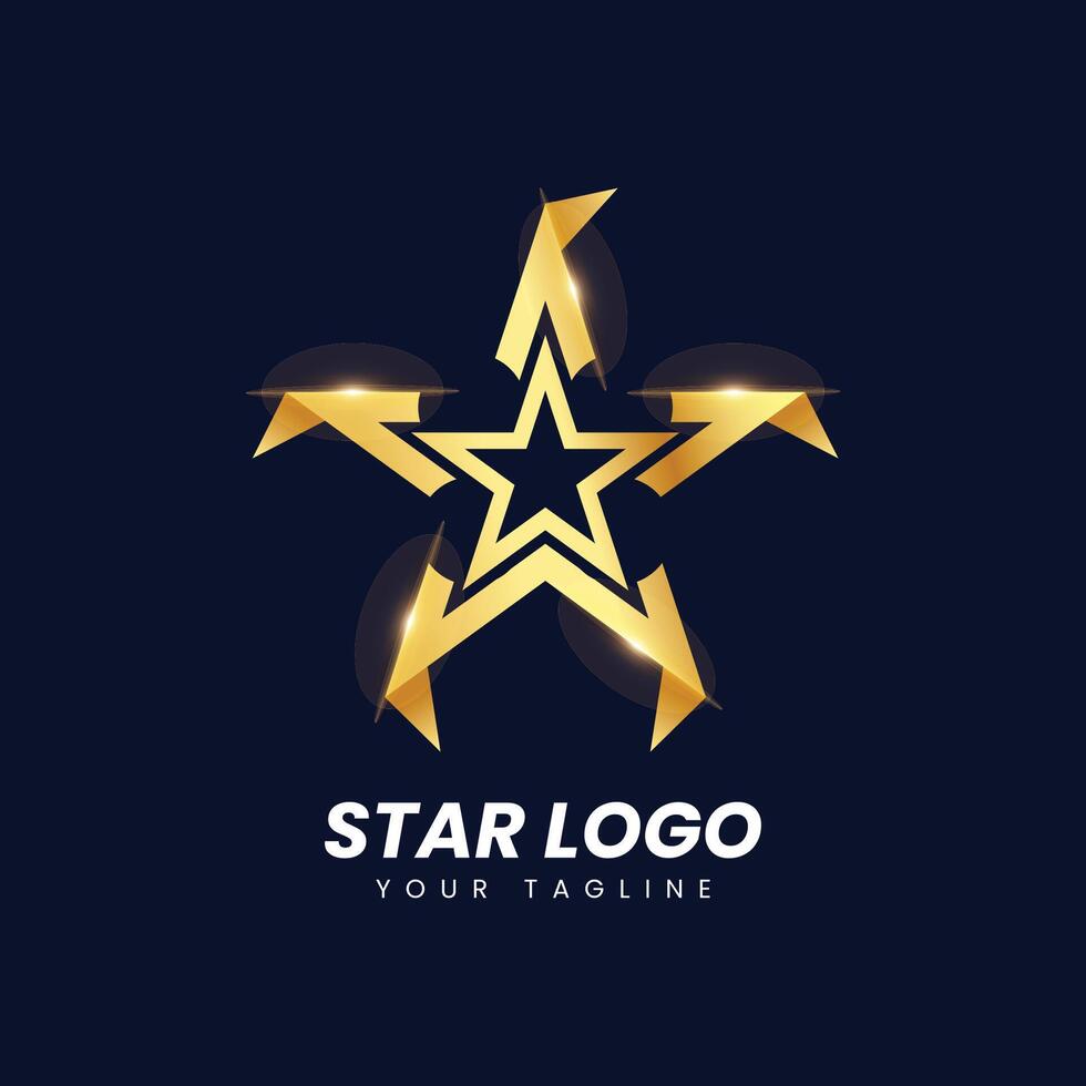 Star logo design template, gold star logo design template, gold star logo design template, gold star vector