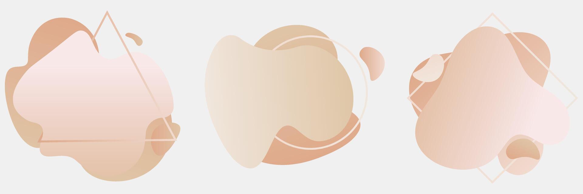 Shape Neutrals backgrounds For Logo pack vector