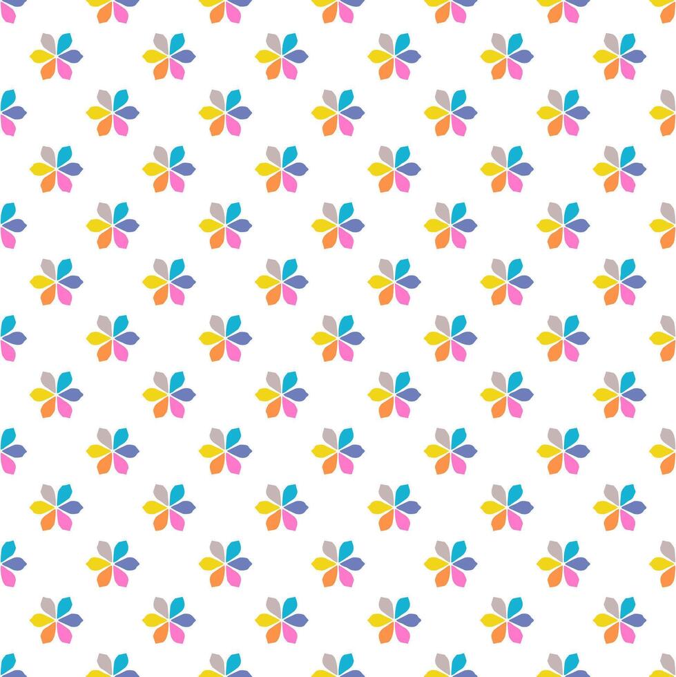 seamless star geometric colorful pattern vector