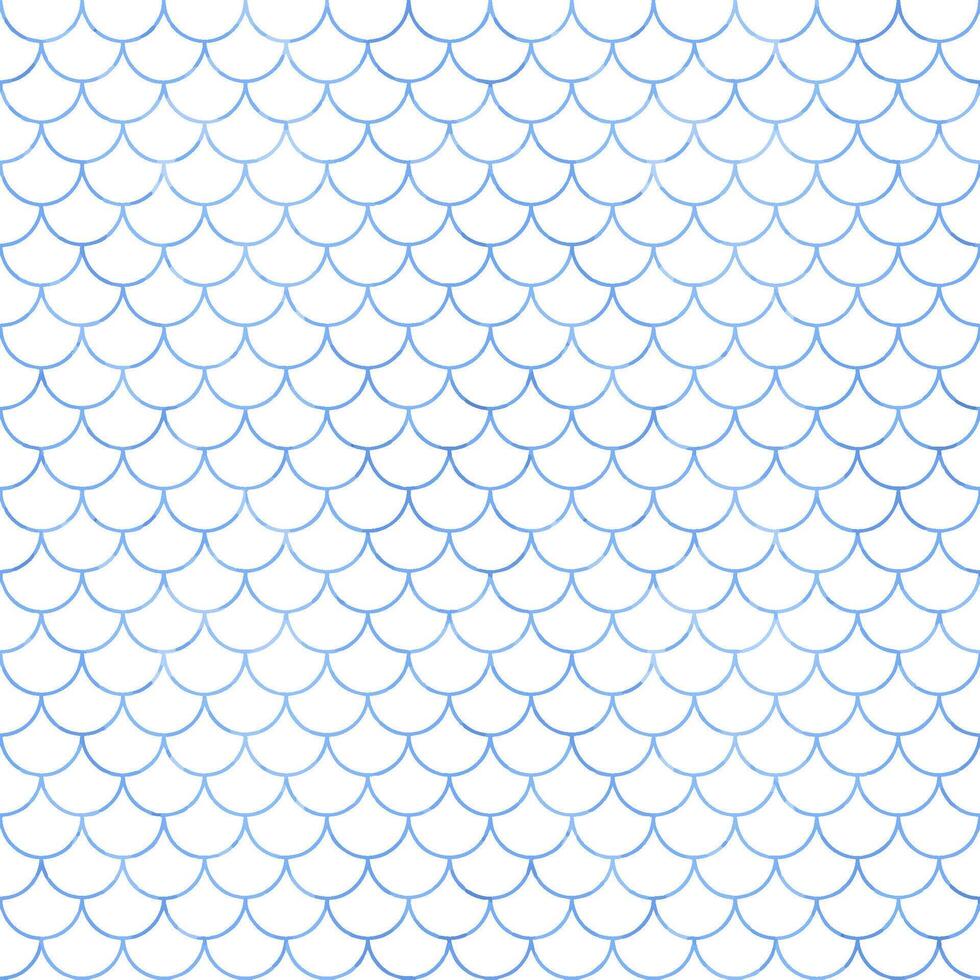 blue mermaid scale pattern vector