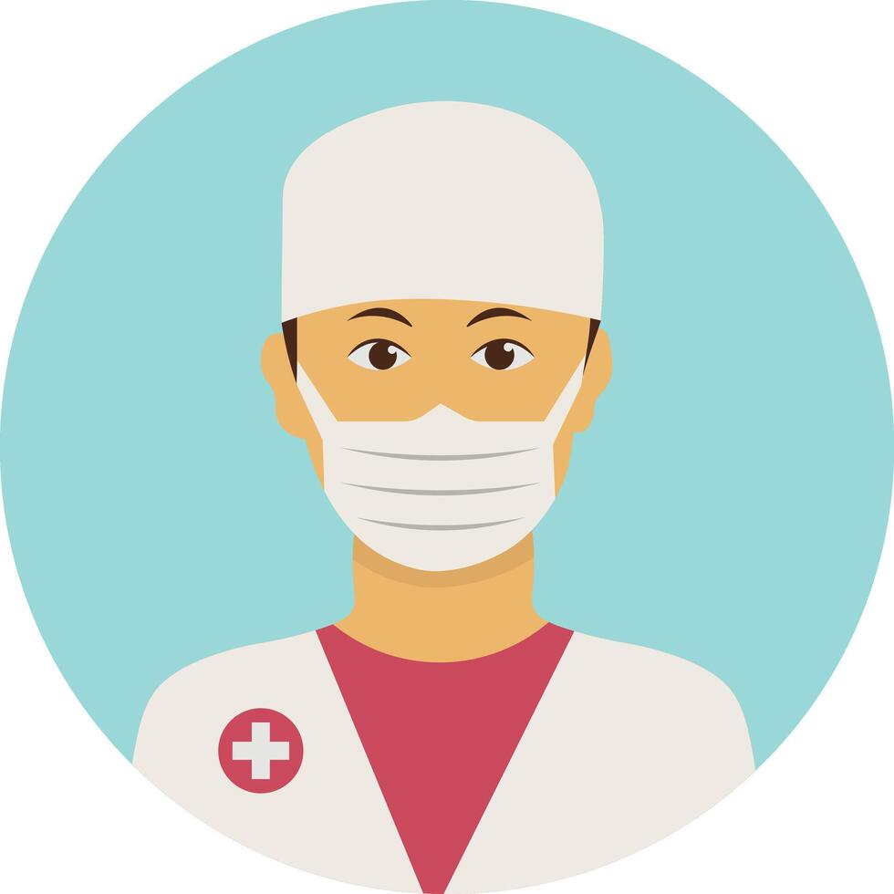 Male medical staff clip art vector