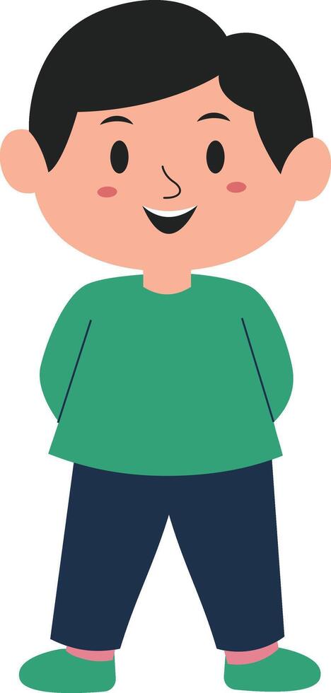 Character of Muslim Children vector