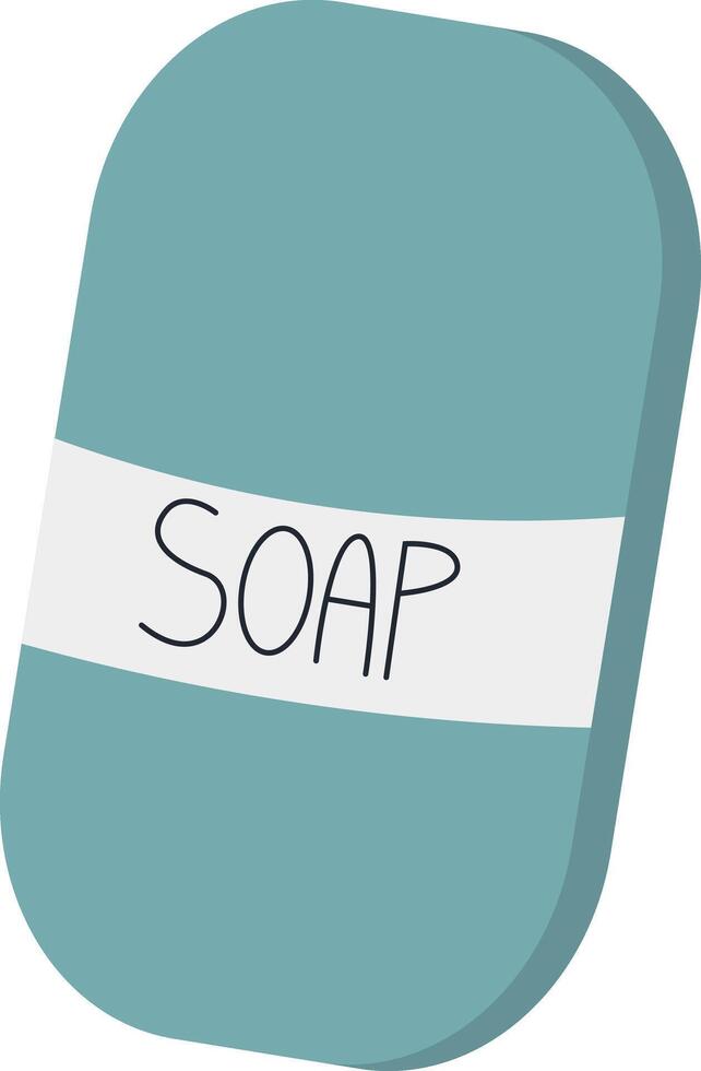 A soap bar with the word soap on it vector