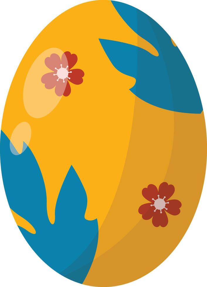 Easter Eggs in Floral Ornament vector