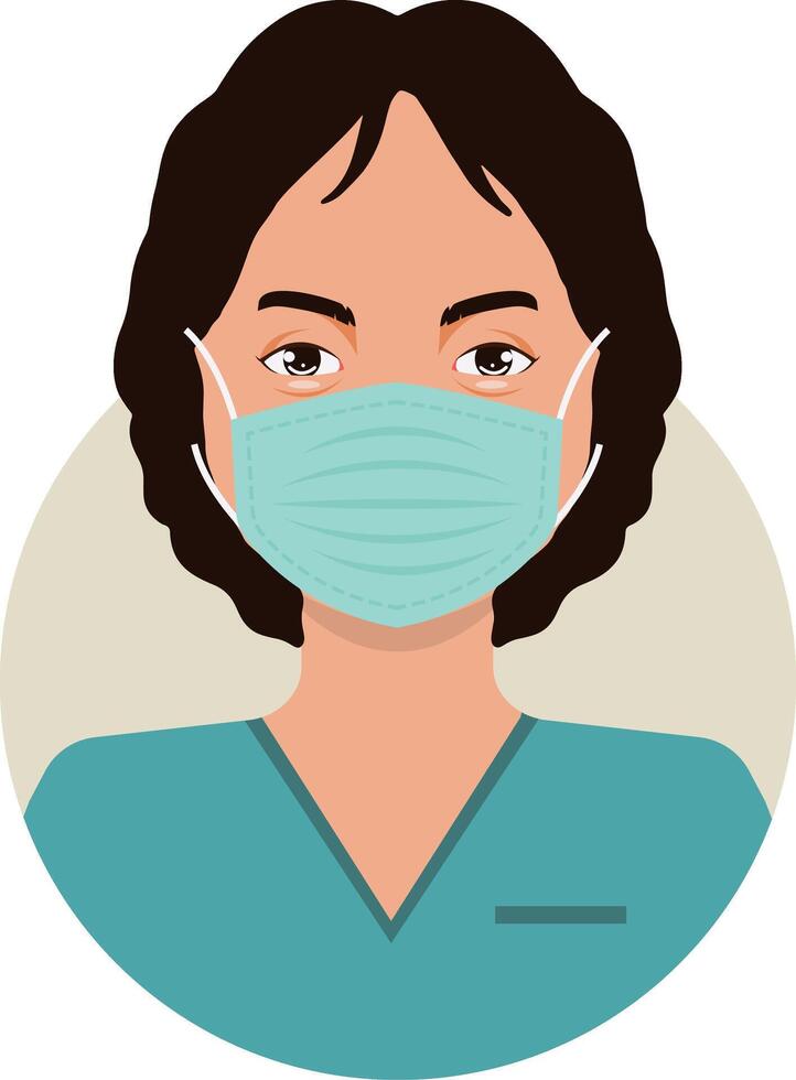 Men Medical Staff Illustration with Flat Design vector