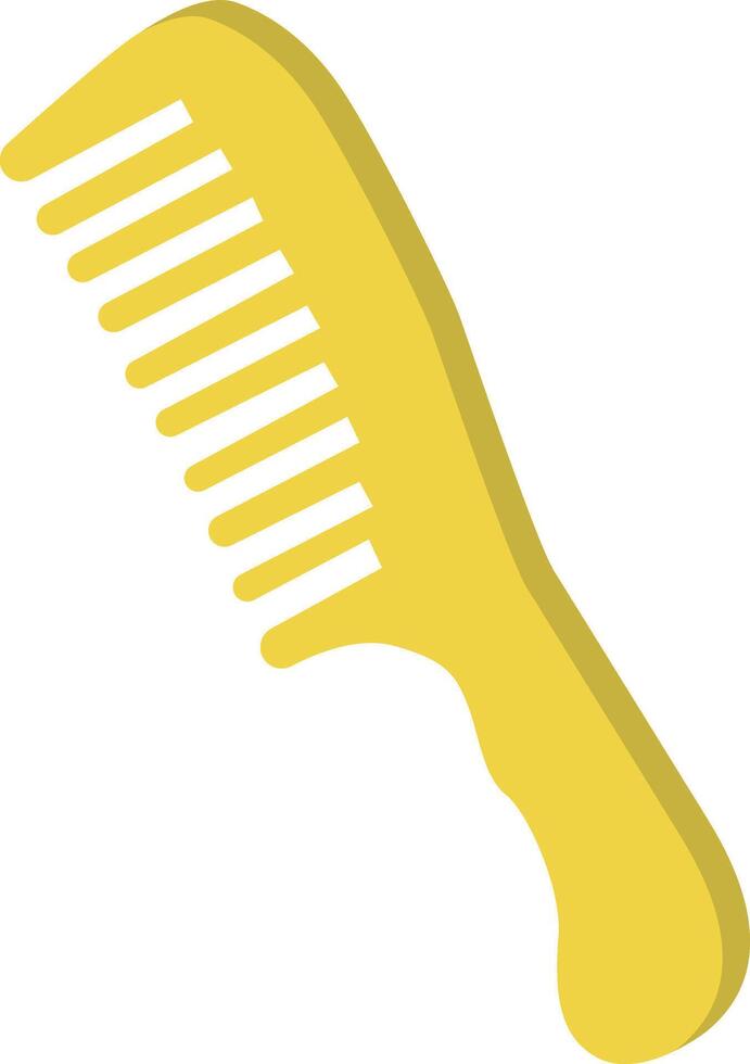 Yellow comb clipart vector