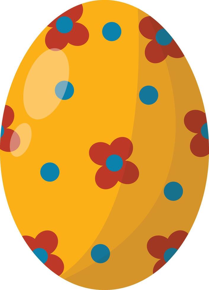 Easter Eggs in Floral Ornament vector