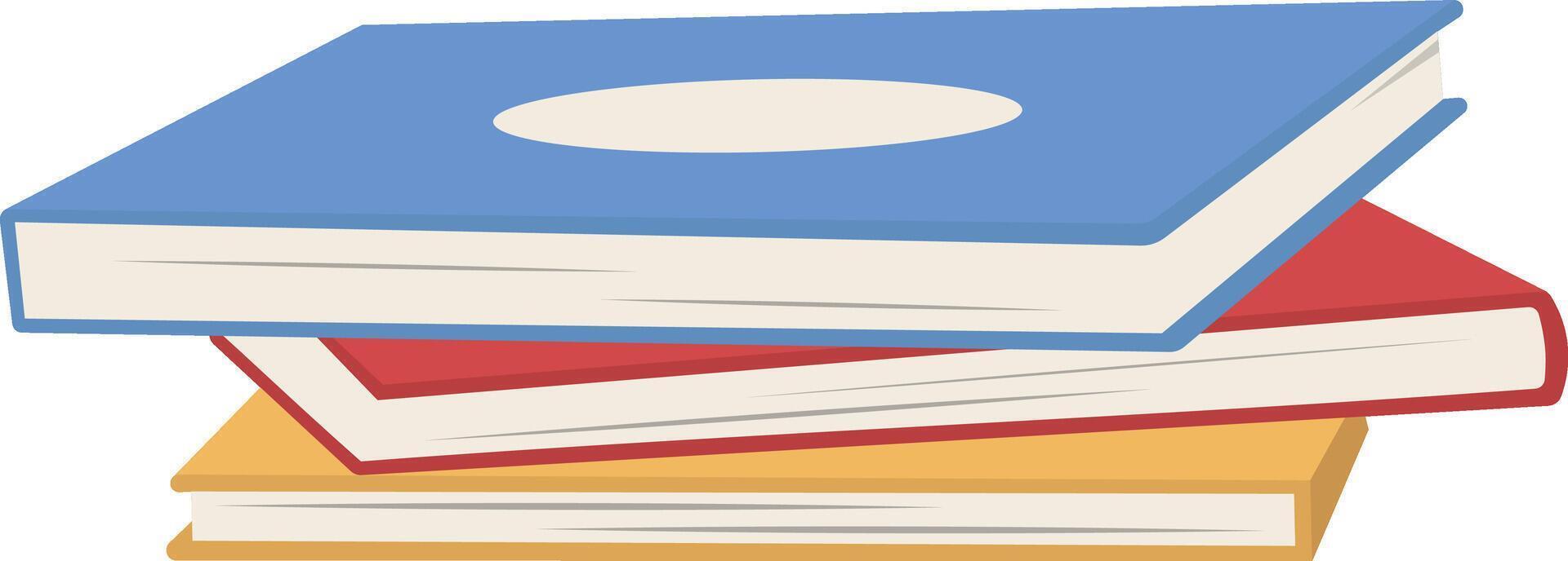 Stack books clip art design vector