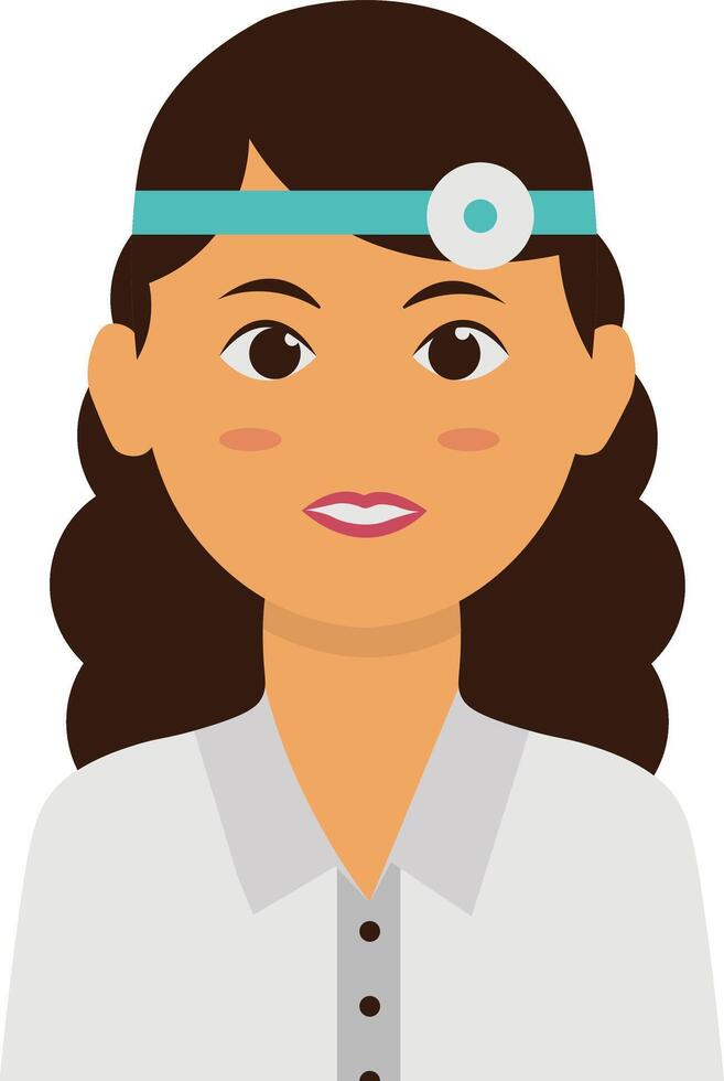 Woman medical staff illustration vector
