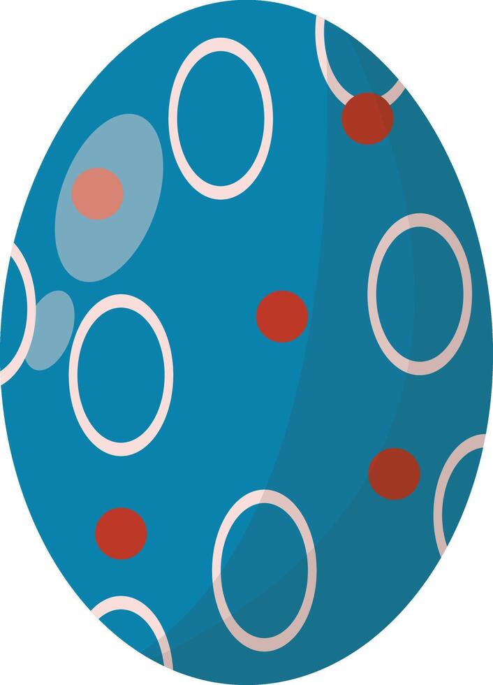 Illustration of Easter Eggs on White Background vector