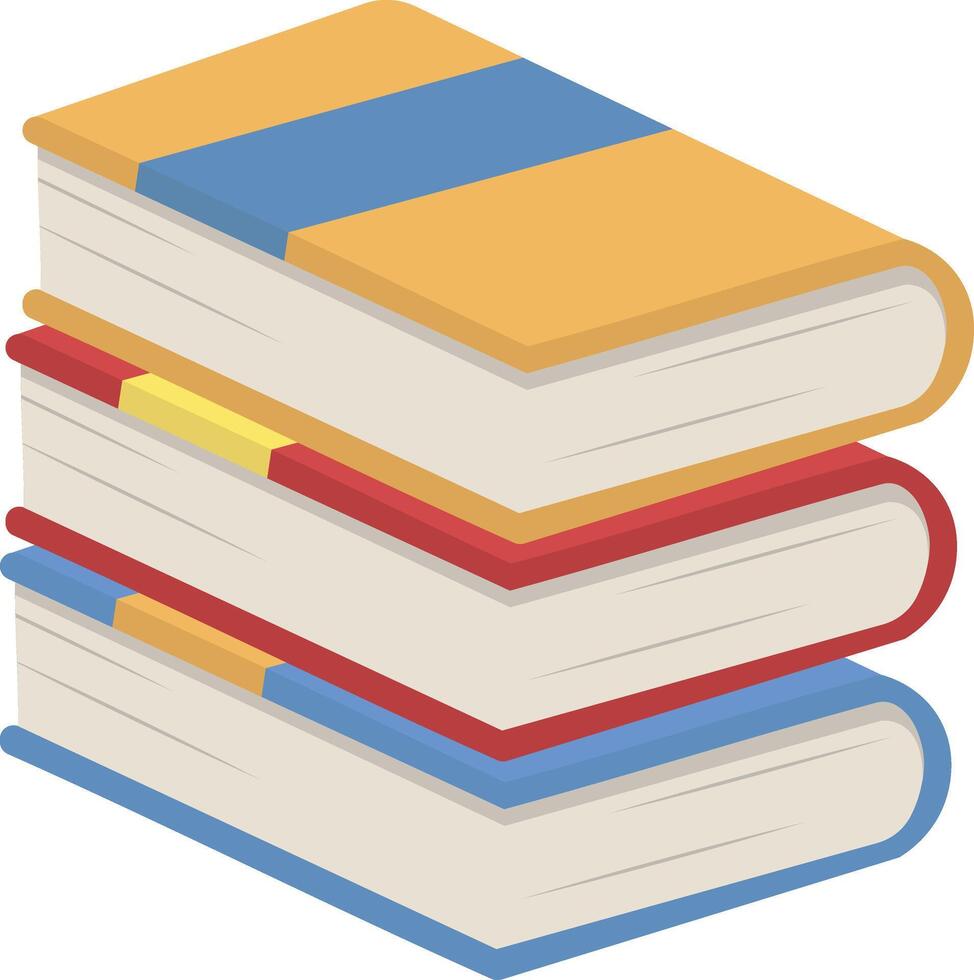 Stack book illustration vector