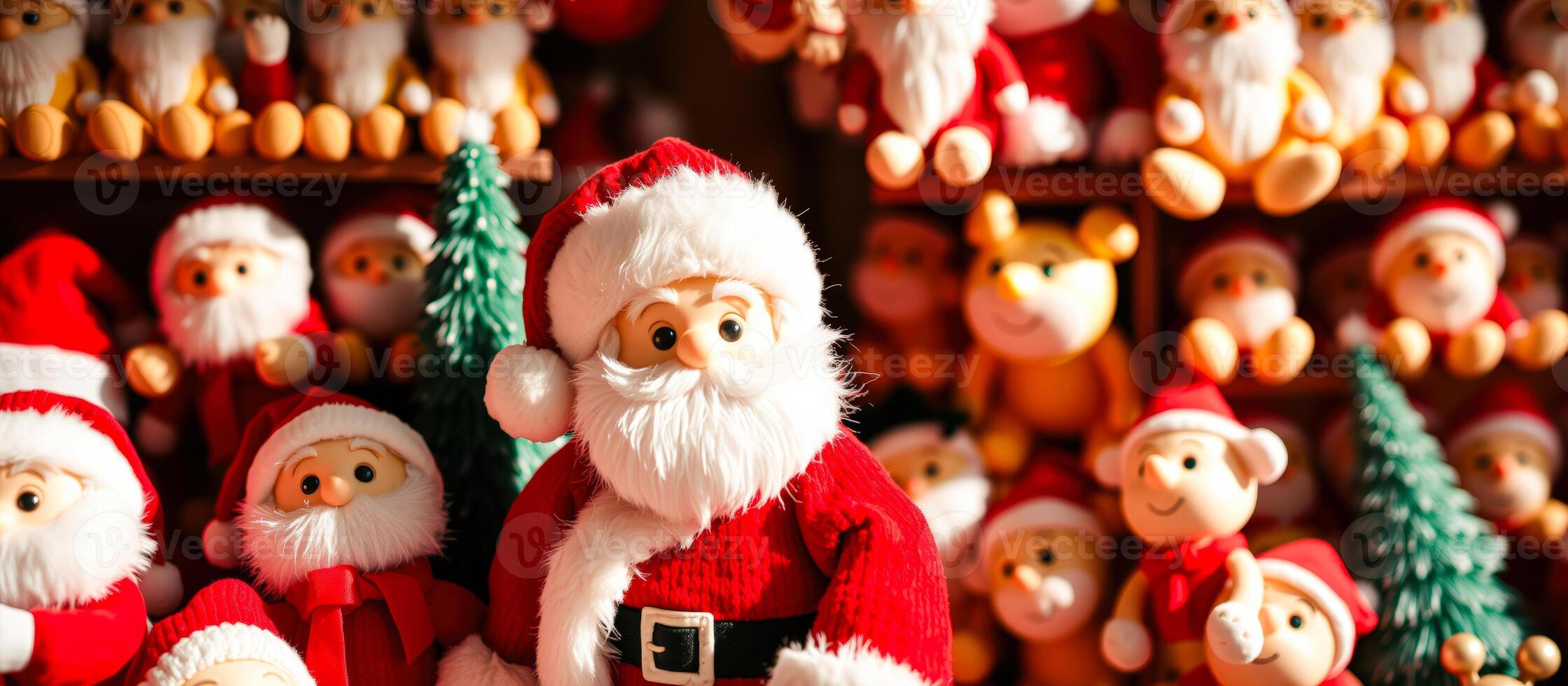 Close Up of Santa Claus Plush Toy photo