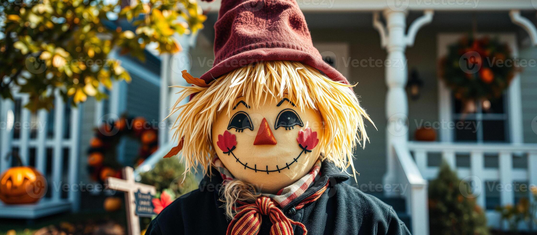 Friendly Scarecrow decoration photo