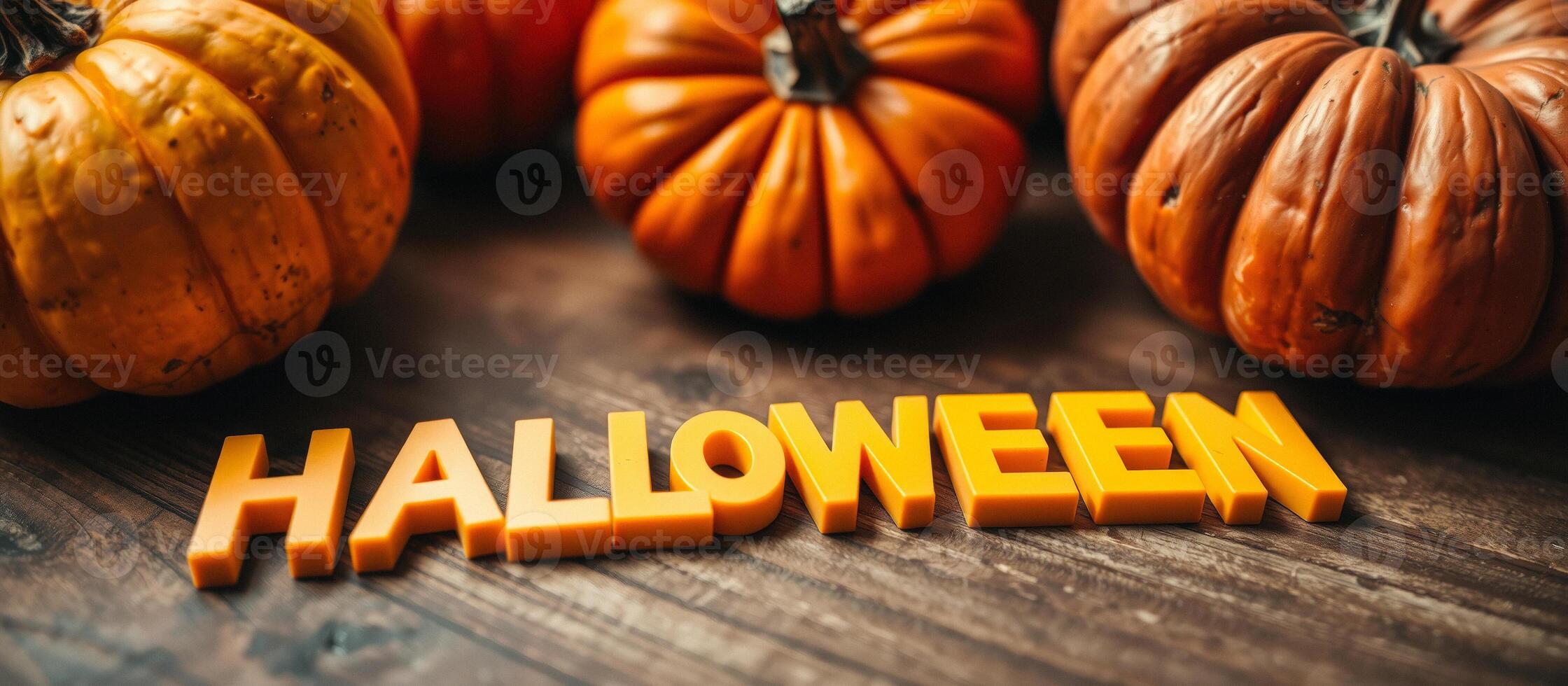 Pumpkins and Halloween Letters photo