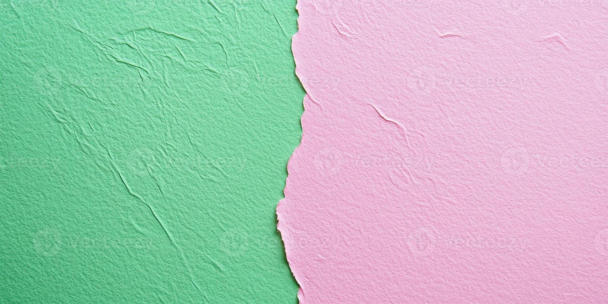 Textured paper featuring soft shades of green and pink enhances artistic backgrounds for creative projects photo