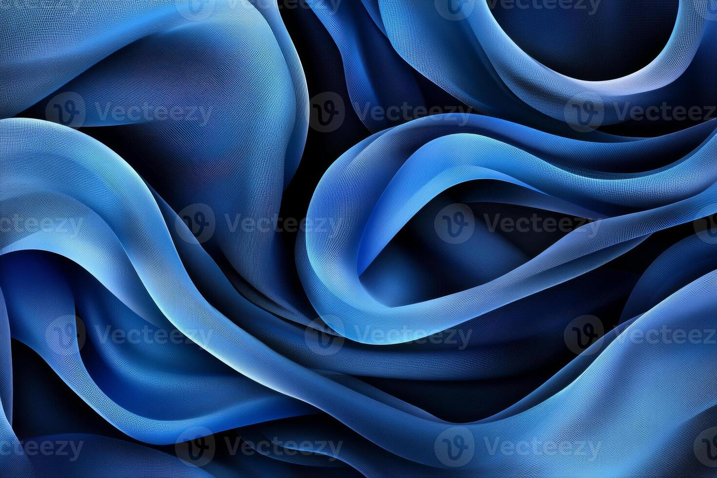 An abstract blend of deep black and cobalt blue creating a futuristic technology background with light gradients photo
