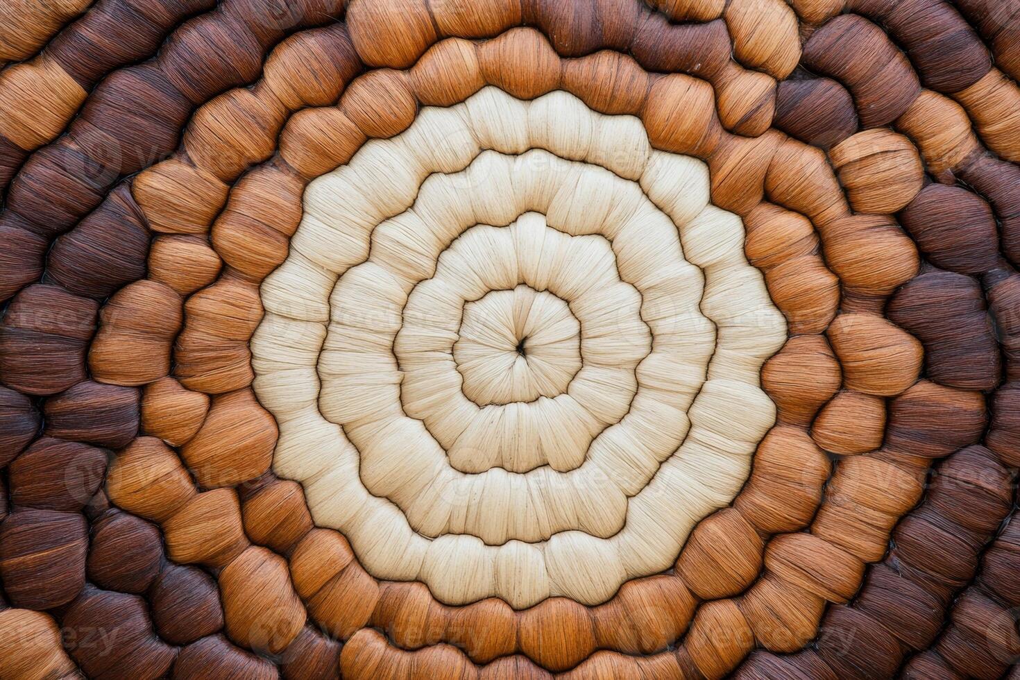 Textured woven basket design showcasing warm brown and beige colors in a rustic style for home decor photo
