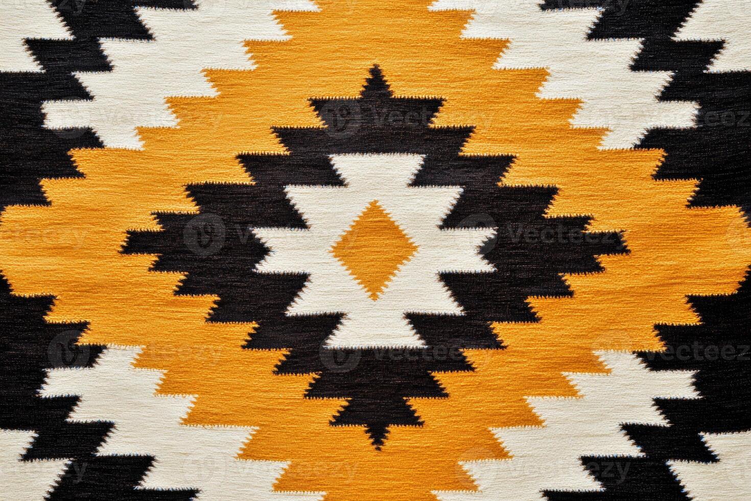 Abstract Southwestern textile pattern featuring diamond shapes in earthy tones inspired by traditional Navajo design photo