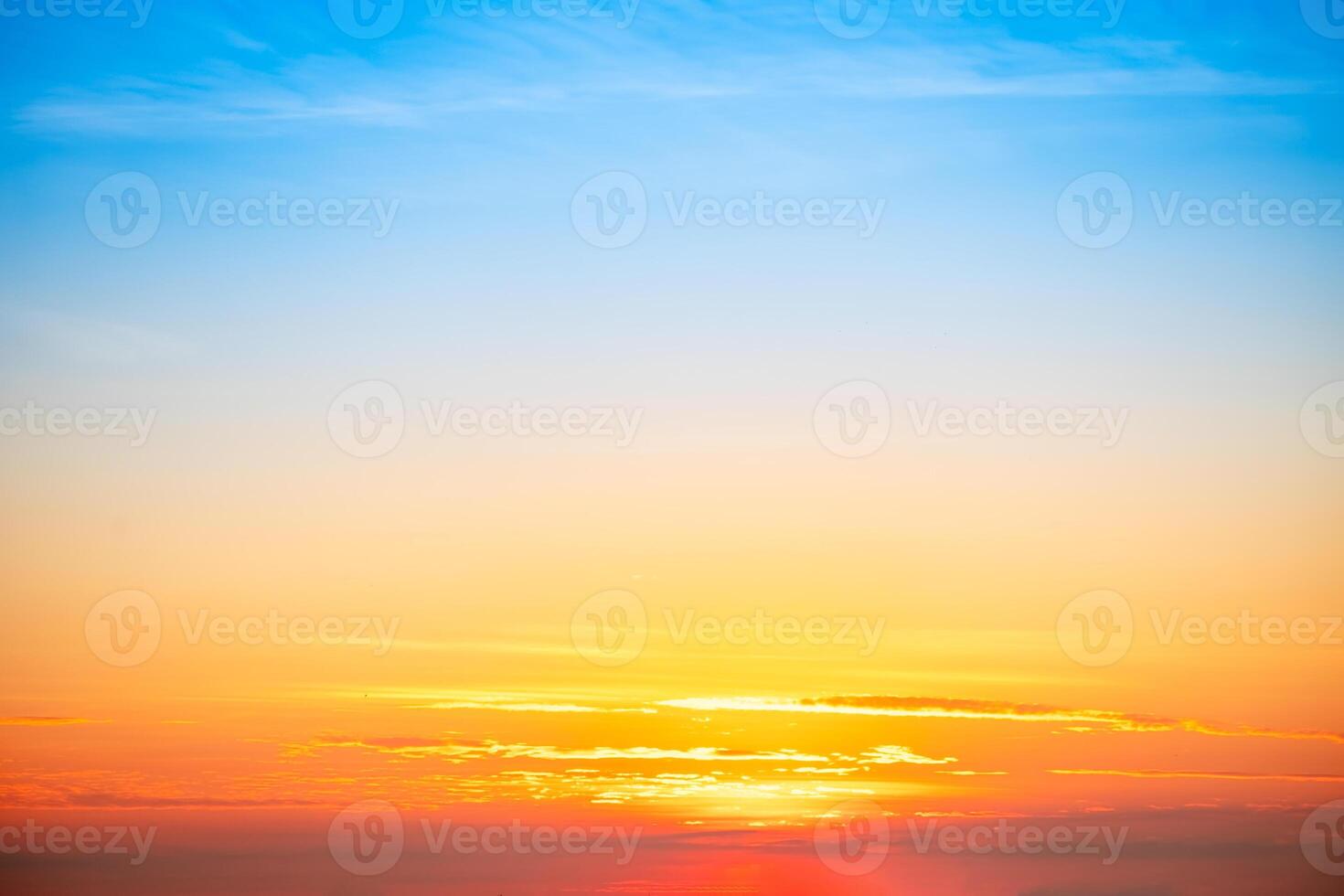 Beautiful , luxury soft gradient orange gold clouds and sunlight on the blue sky perfect for the background, take in everning,Twilight, Large size, high definition landscape photo