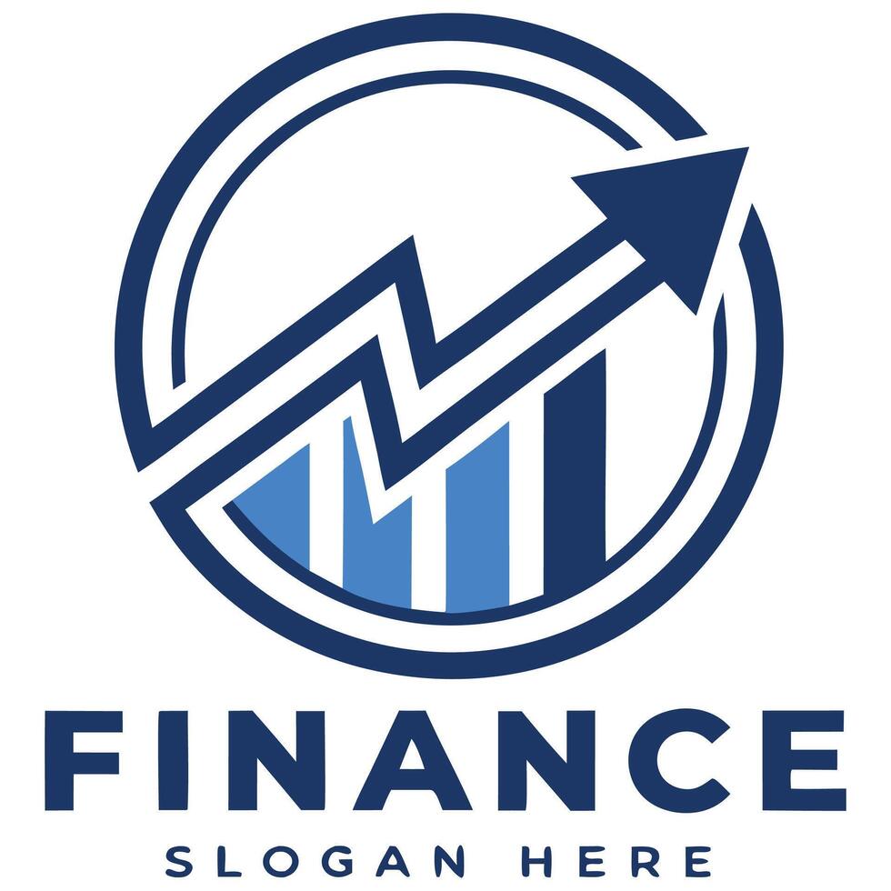 Arrow finance logo. vector