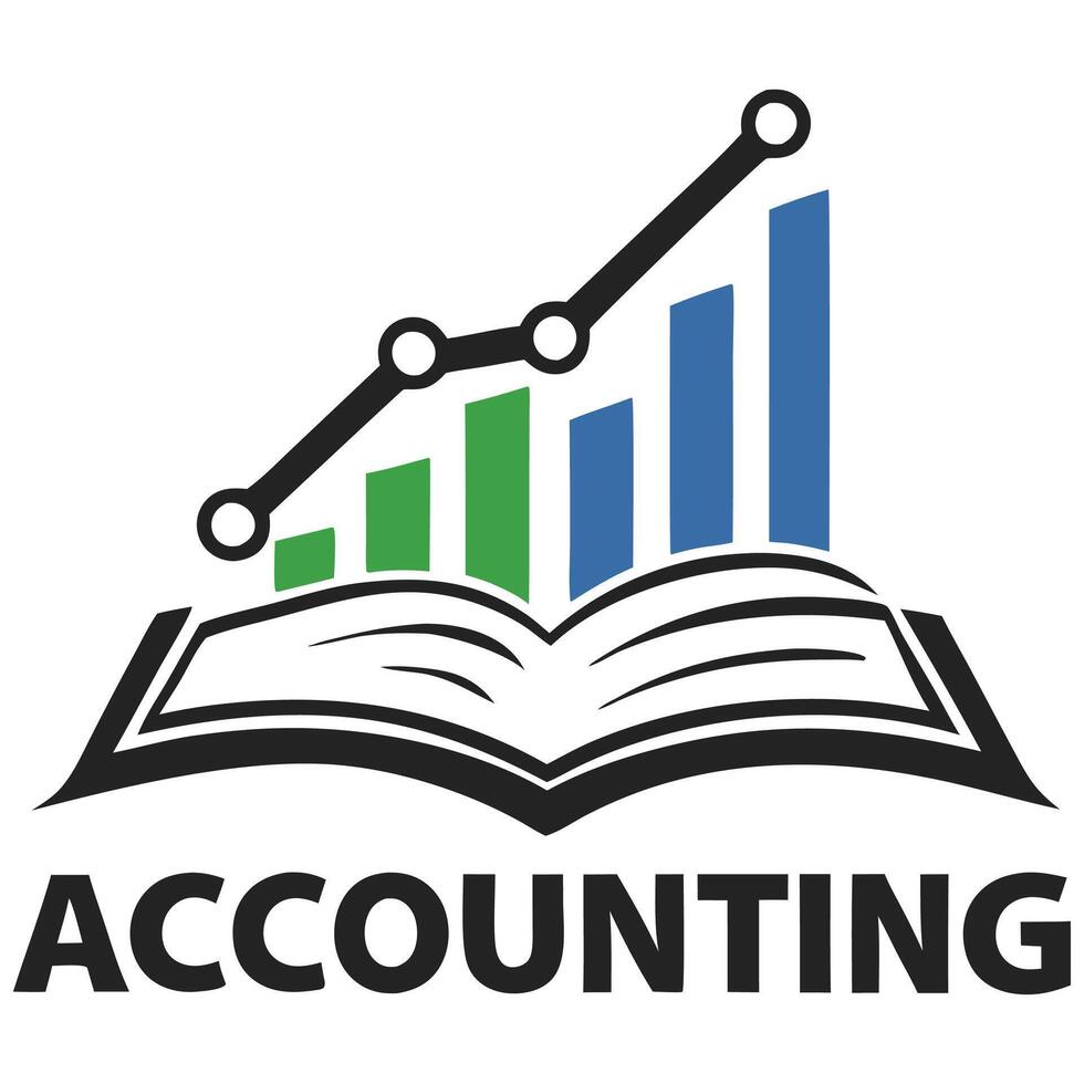 Shield graph finance logo. vector