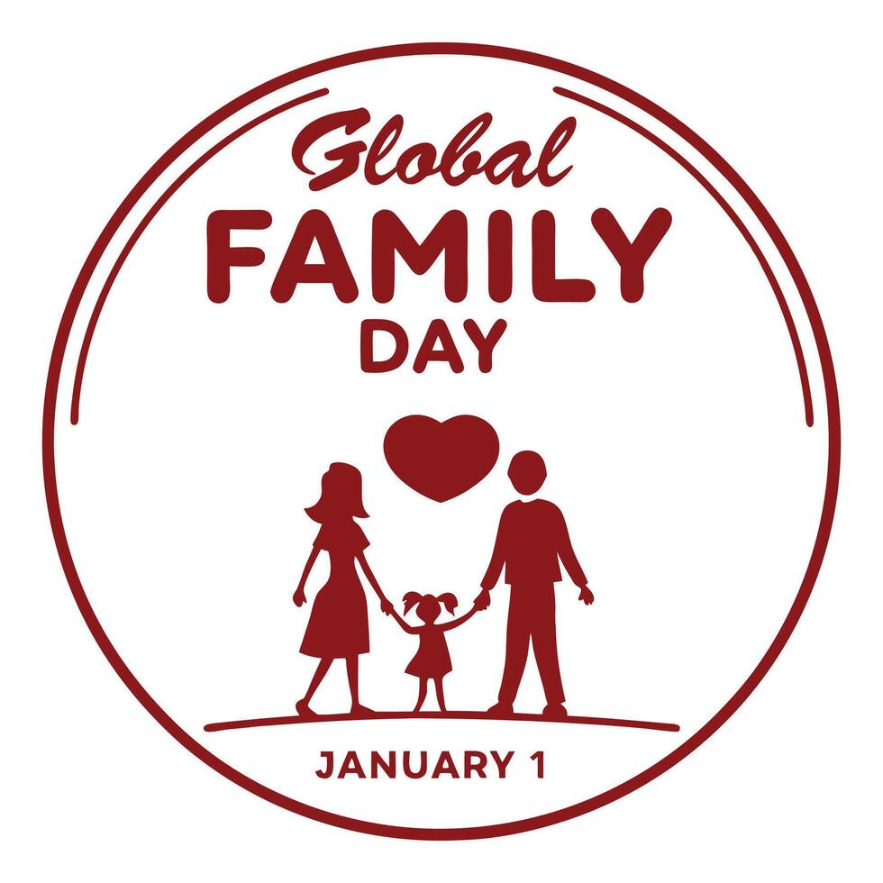 Strengthening Bonds on Global Family Day. vector