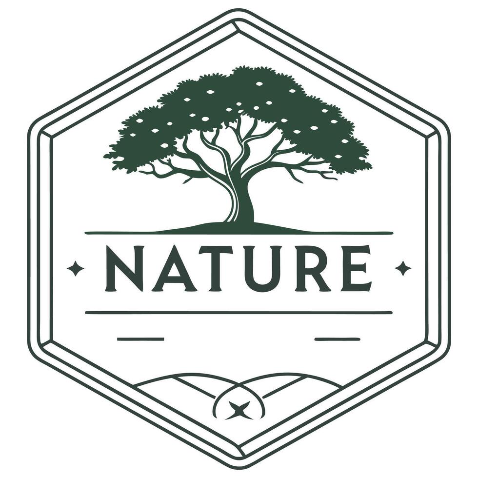 Tree Logo Guide for Organic Businesses. vector