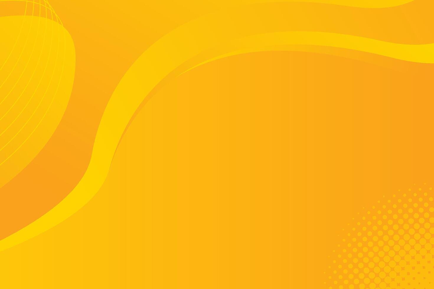 yellow wave abstract background vector
