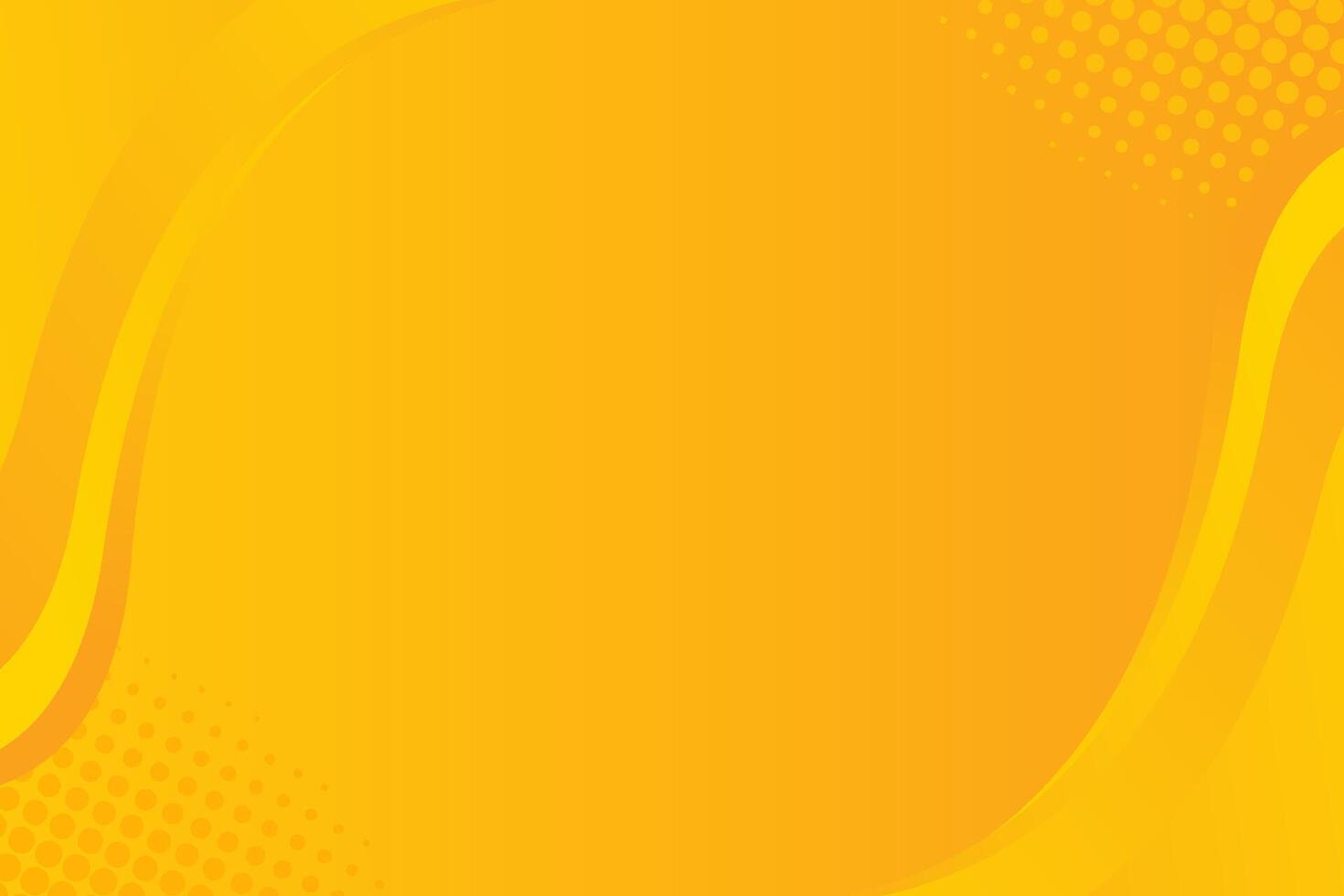 yellow background wave abstract vector