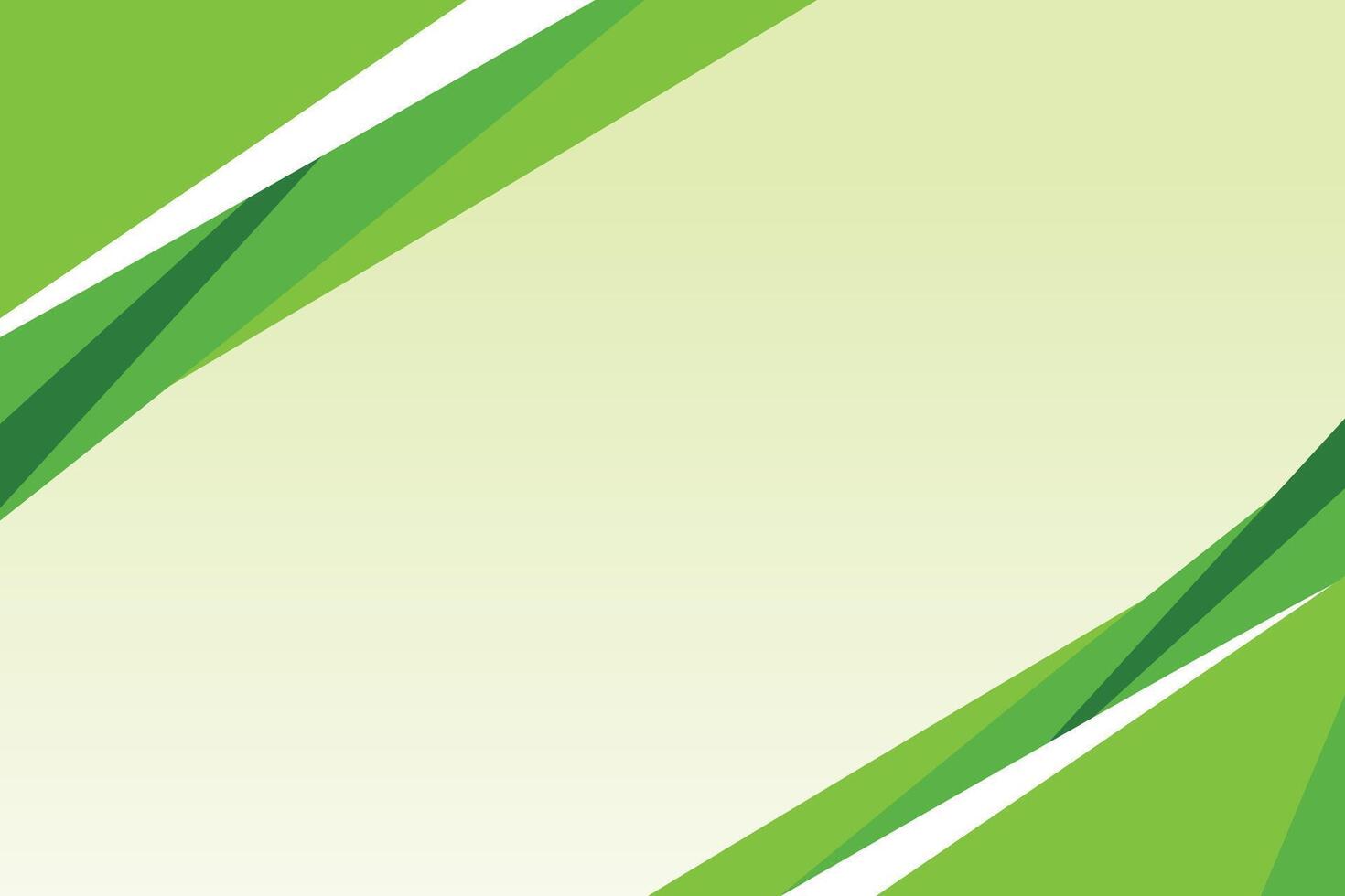 Green and white abstract background with diagonal lines vector