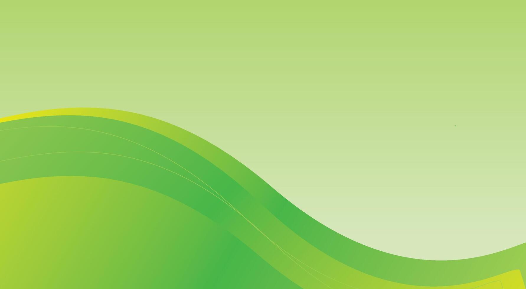 Green wave background illustration vector