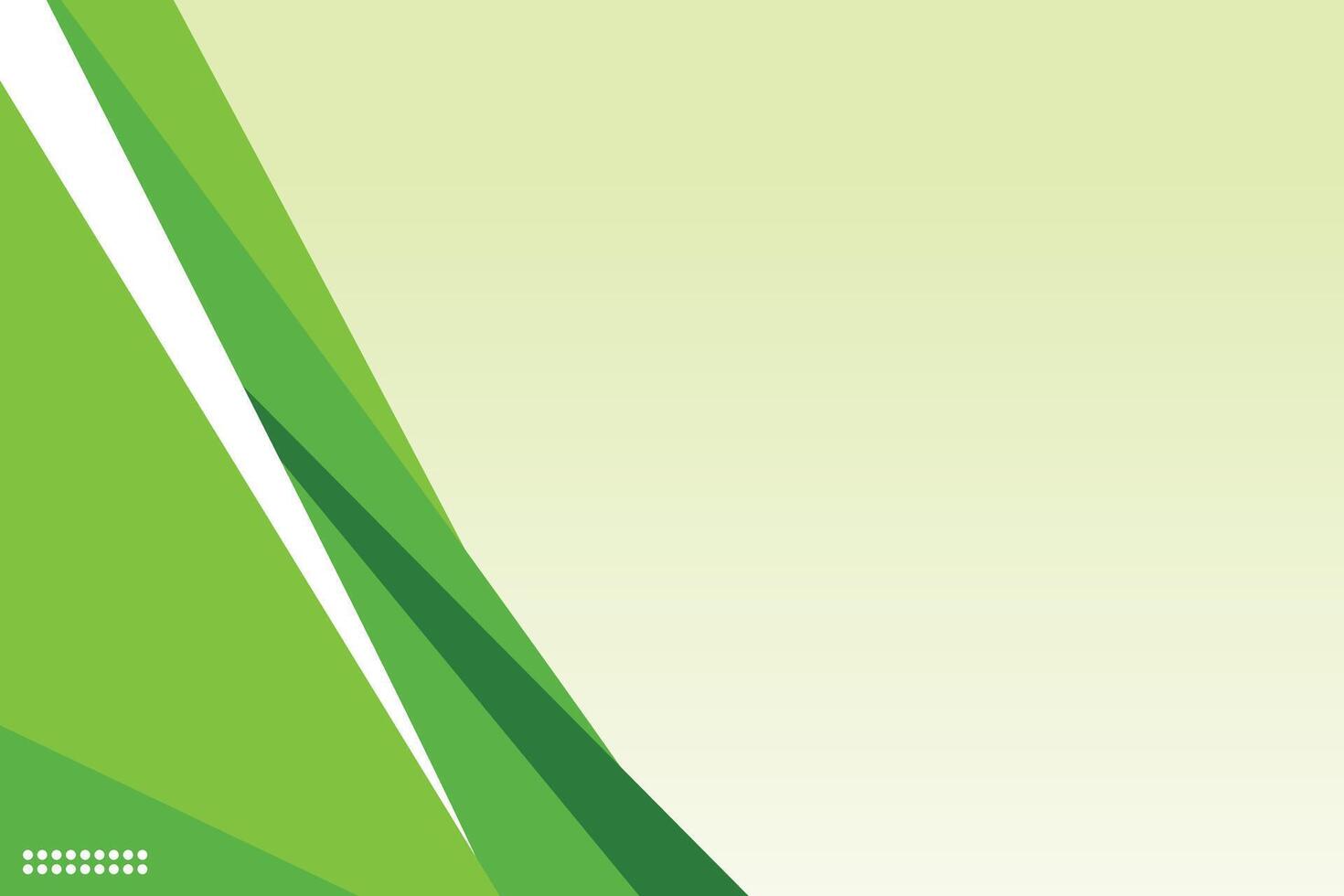 Green and white abstract background with a diagonal line vector