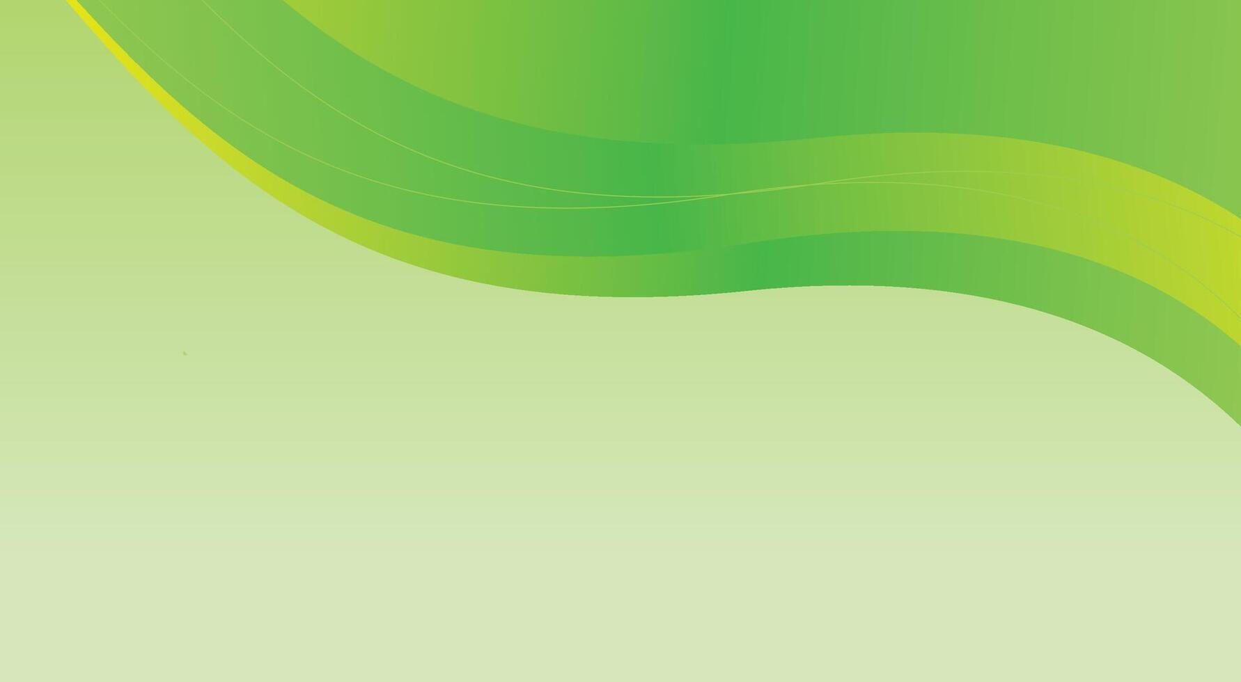 Green background with a wavy pattern vector