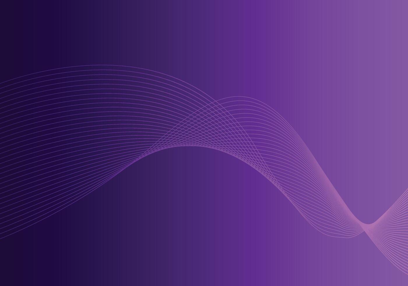 abstract lines wave purple gradient background vector