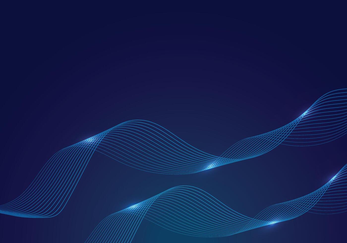 abstract light blue background with line wave dynamic vector