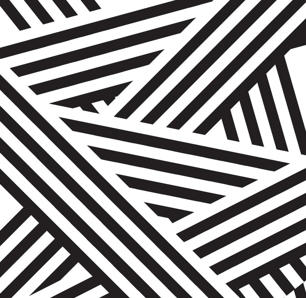 Abstract black and white dynamic lines background vector