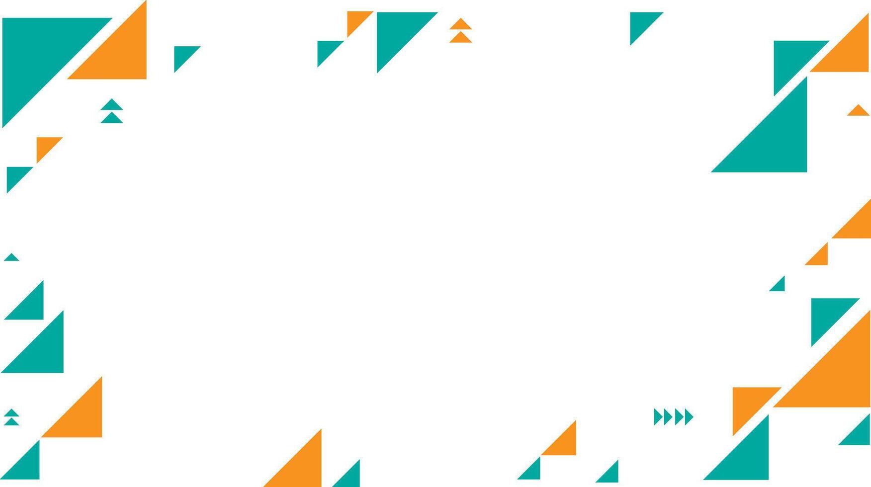 Abstract green and yellow geometric background vector