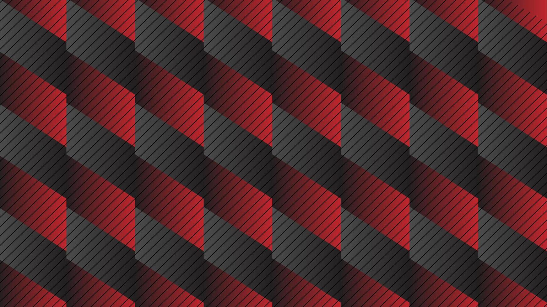 Modern abstract geometric diagonal red and black pattern background vector