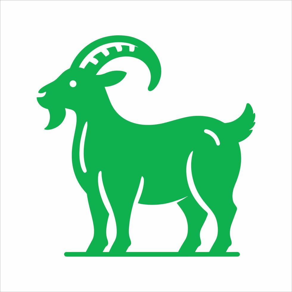 Goat Chinese New Year. Lunar New Year. New Years Day illustration On White Background vector