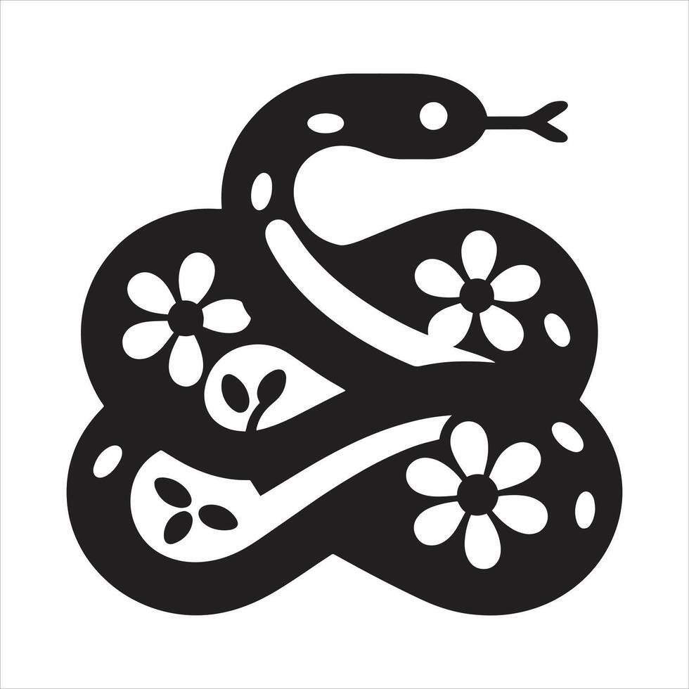 Chinese New Year 2025 Year of the Snake - Chinese Zodiac Snake Celebration vector