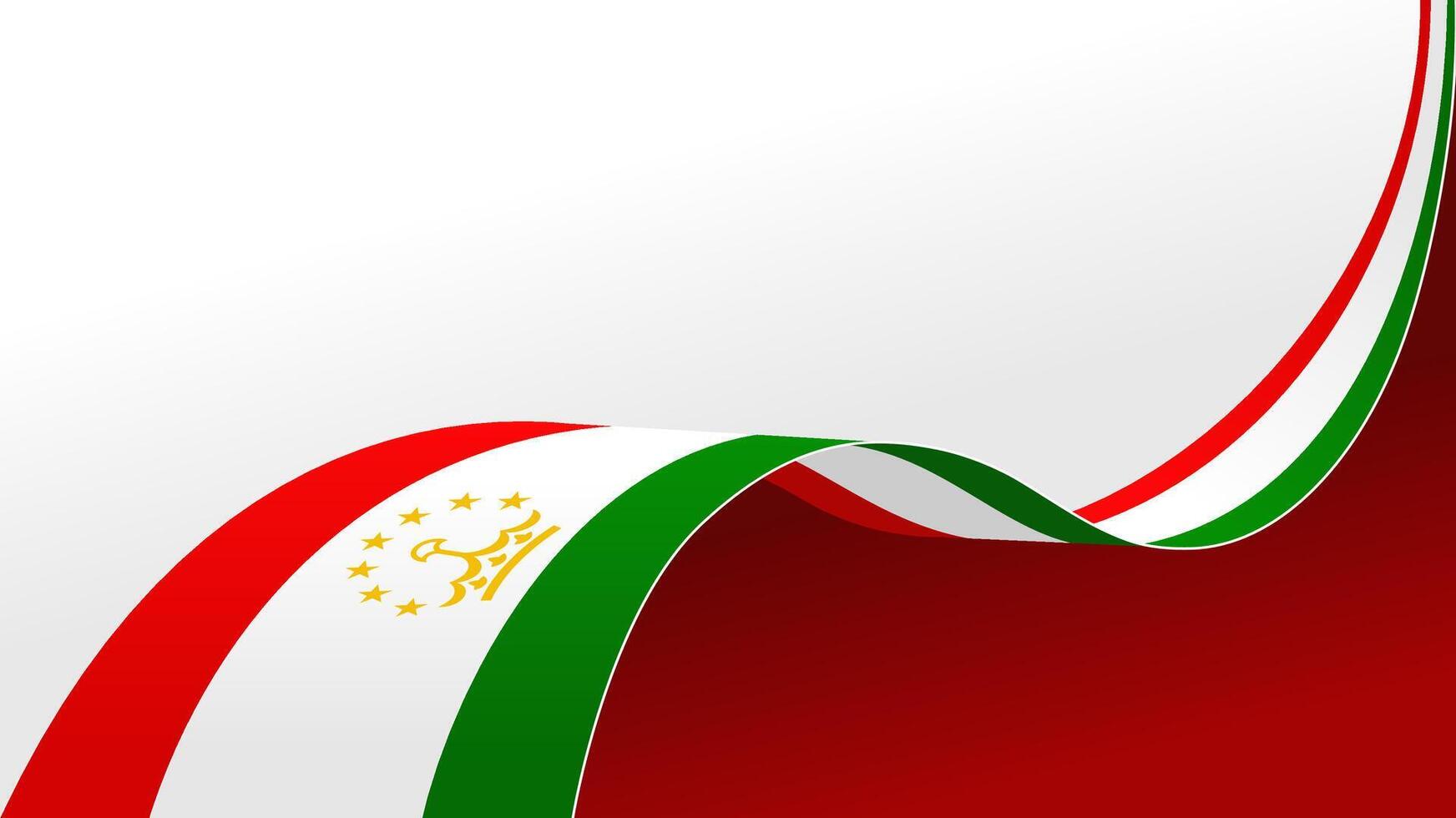 Waving flag of Tajikistan. background for independence day design vector