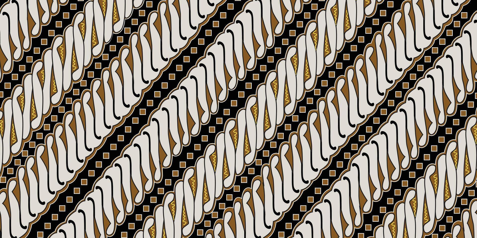 Batik parang design illustration for background, wallpaper and many design purposes. vector
