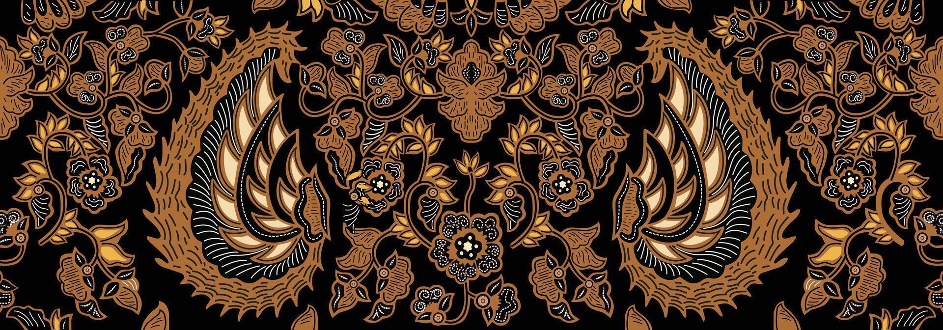 Batik Sidomukti illustration style, suitable for bakcground design. Indonesian traditional batik. vector
