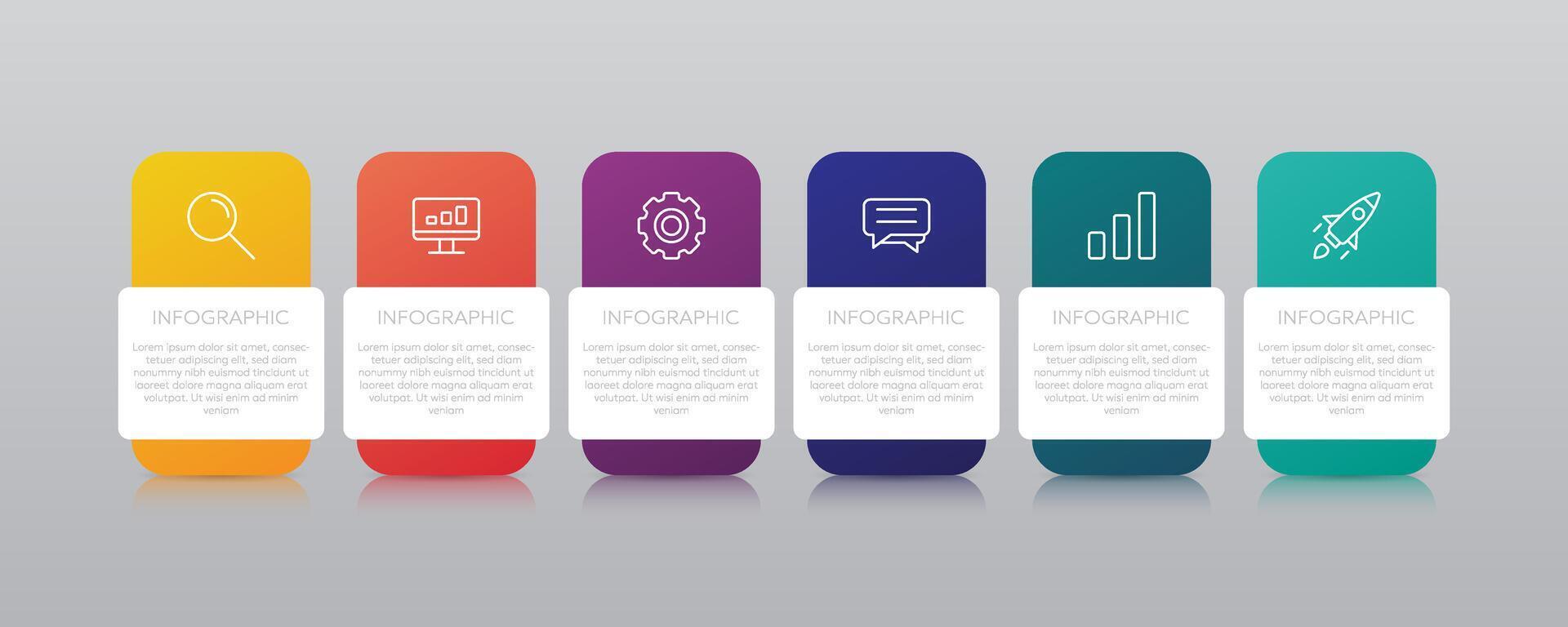 Business infographic design start to success. vector