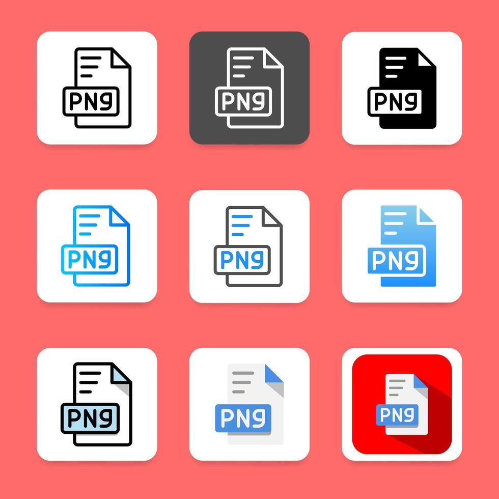 Set document extension icon. file type, file format and archive. vector