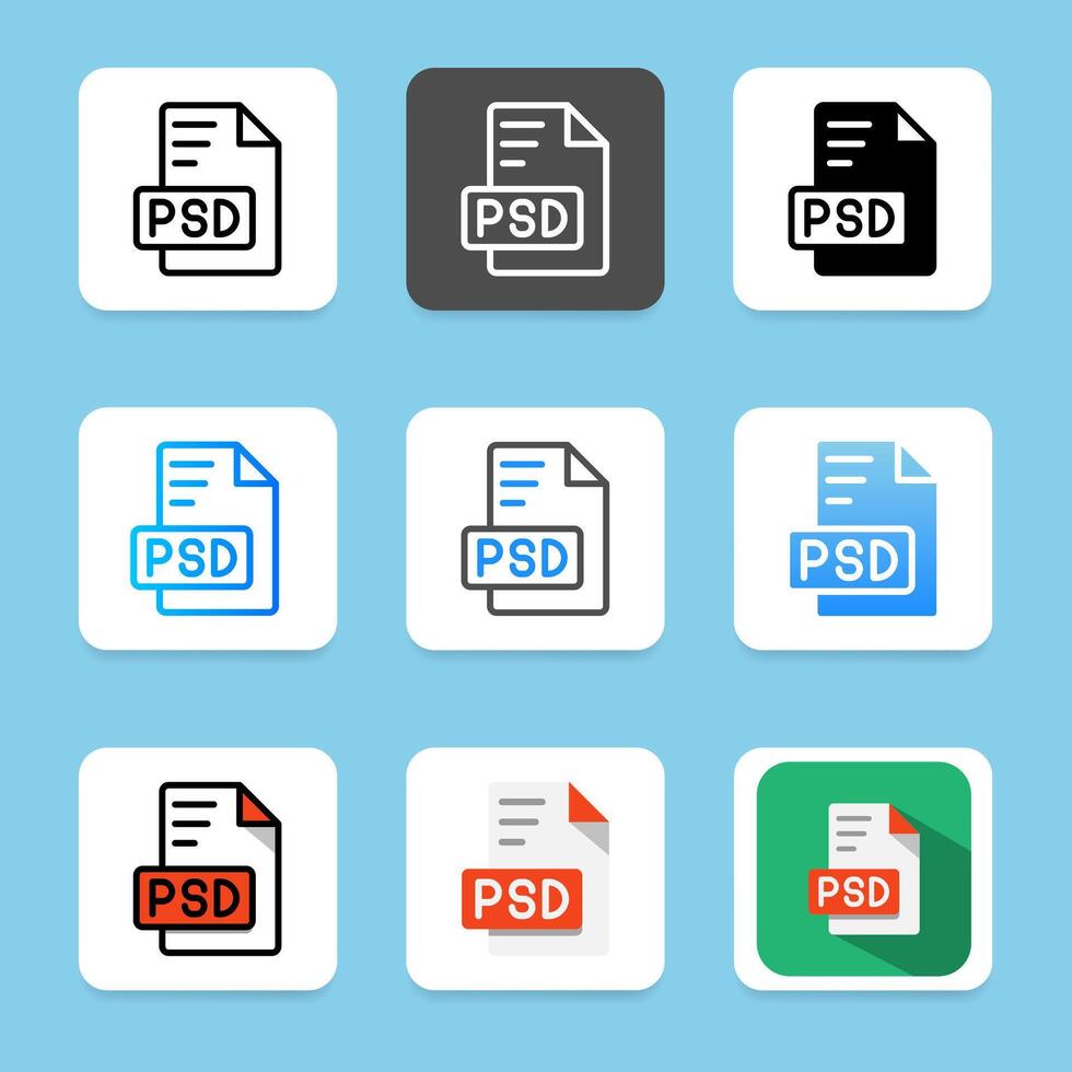 Set document file icon. can be used for format, extension and file type. vector