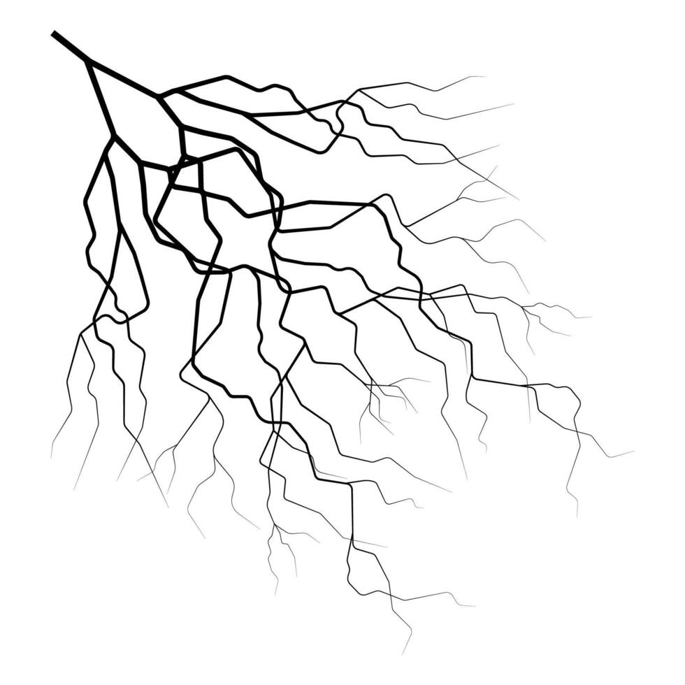 Sign thunderstorm, peals thunder, stormy dangerous weather lightning vector