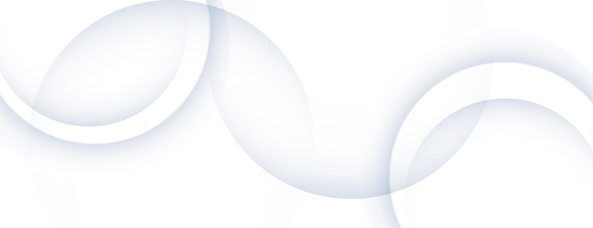 white abstract background with circles vector