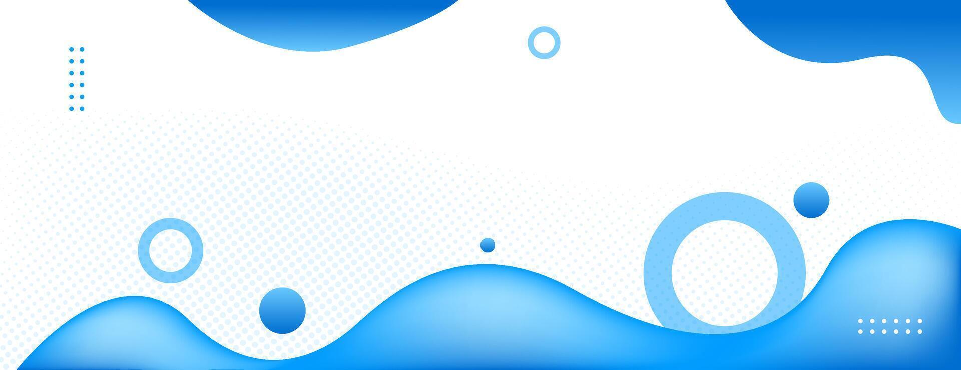 blue fluid abstract background. great for banner, poster, cover vector